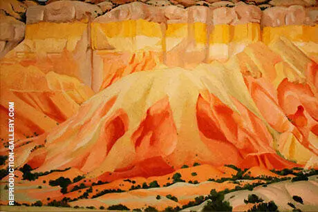 Red and Yellow Cliffs 1940 By Georgia O'Keeffe
