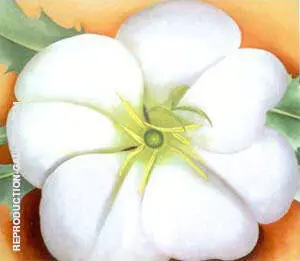 White Flower with Red Earth By Georgia O'Keeffe