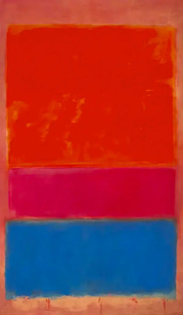 No 1 Untitled Royal Red and Blue 1954 By Mark Rothko (Inspired By)