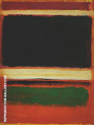 No 3 13 Magenta Black Green On Orange 1949 By Mark Rothko (Inspired By)