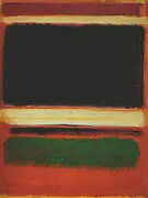 No 3 13 Magenta Black Green On Orange 1949 By Mark Rothko (Inspired By)