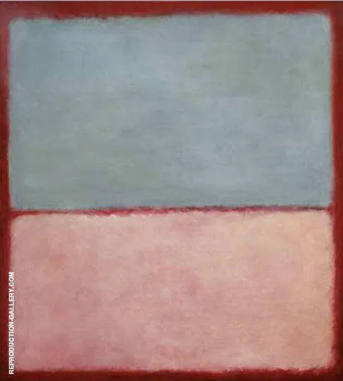 No 9 Blue Pink 1956 By Mark Rothko (Inspired By)