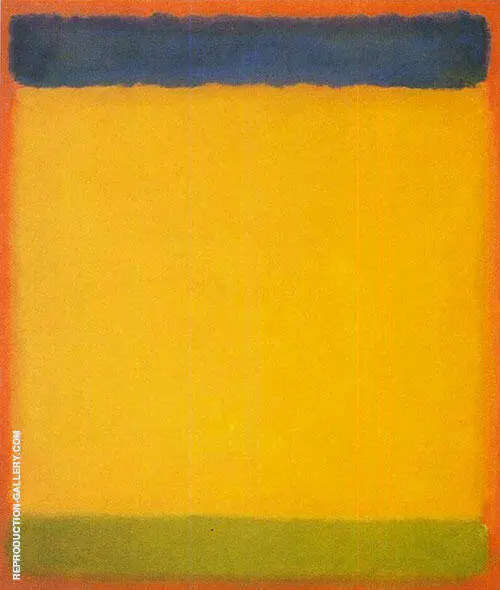 Untitled Blue Yellow Green On Red 1954 By Mark Rothko (Inspired By)