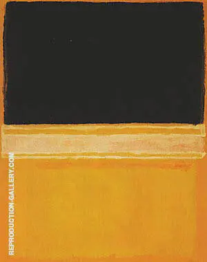 Black Pink Yellow Over Orange By Mark Rothko (Inspired By)