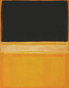 Black Pink Yellow Over Orange By Mark Rothko (Inspired By)