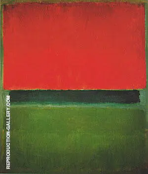 Red Dark Green Green 1952 By Mark Rothko (Inspired By)