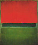 Red Dark Green Green 1952 By Mark Rothko (Inspired By)
