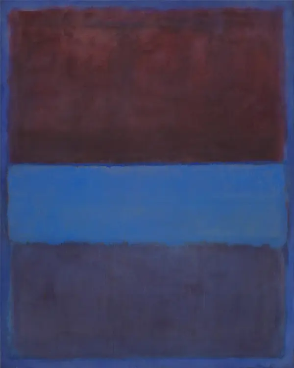 No 61 Brown Blue Brown on Blue 1953 By Mark Rothko (Inspired By)