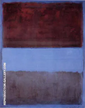 No 61 Brown Blue Brown on Blue 1953 By Mark Rothko (Inspired By)
