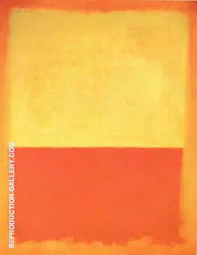 No 12 1954 Yellow Orange Red on Orange By Mark Rothko (Inspired By)