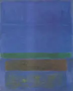 Untitled Blue Green and Brown 1952 By Mark Rothko (Inspired By)