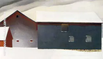 Barn with Snow 1934 By Georgia O'Keeffe