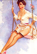 Rose on a Swing By Pin Ups