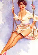 Rose on a Swing By Pin Ups