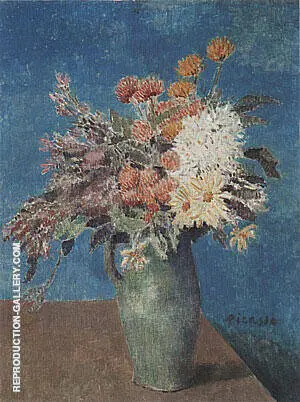 Vase of Flowers 1901 By Pablo Picasso