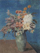 Vase of Flowers 1901 By Pablo Picasso