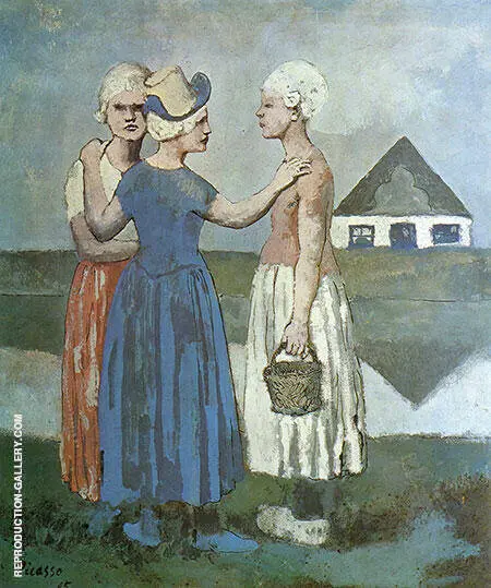 Three Dutch Girls 1905 By Pablo Picasso