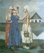 Three Dutch Girls 1905 By Pablo Picasso