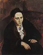 Portrait of Gertrude Stein 1905-06 By Pablo Picasso
