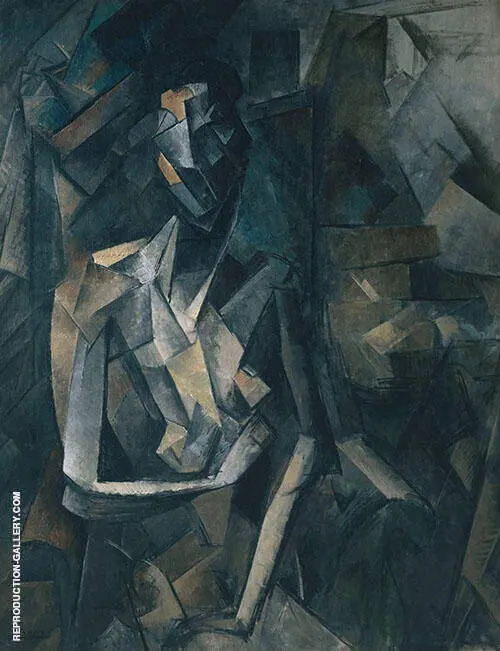 Seated Nude 1909-10 By Pablo Picasso
