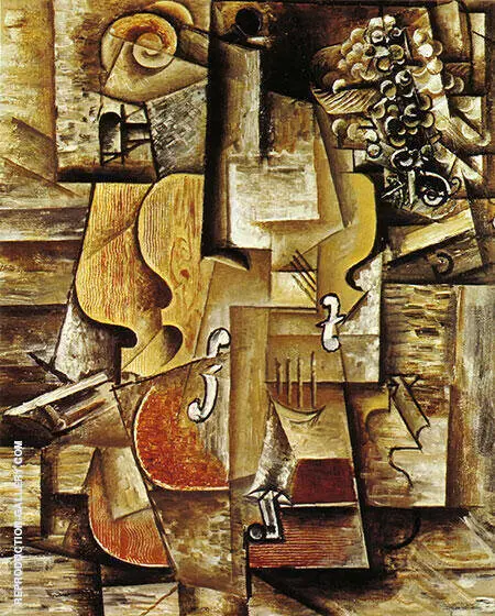 Violin and Grapes 1912 By Pablo Picasso