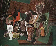 Still Life Vive La France 1914-15 By Pablo Picasso