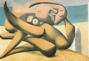 Figures by the Sea The Kiss 1931 By Pablo Picasso