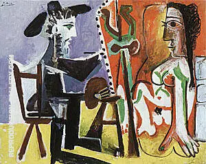 The Artist and his Model 1963 By Pablo Picasso
