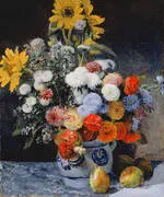 Mixed Flowers in Earthenware Pot 1896 By Pierre Auguste Renoir