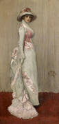 Harmony in Pink and Gray, Valerie, Lady Meux 1881 By James McNeill Whistler