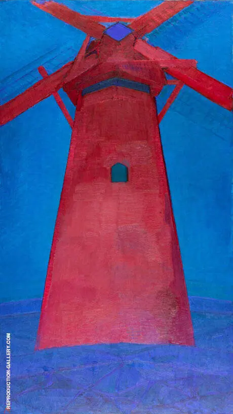The Red Mill, 1910/11 By Piet Mondrian