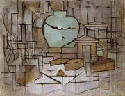 Still Life with Ginger Jar II By Piet Mondrian