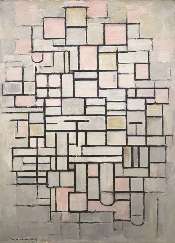 Composition No. 6 1914 By Piet Mondrian