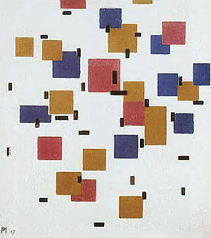 Composition in Colour A 1917 By Piet Mondrian