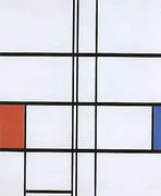 Composition with Red and Blue 1936 By Piet Mondrian