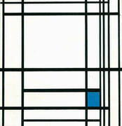 Composition with Blue 1937 By Piet Mondrian