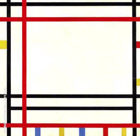 New York, New York, 1941/42 By Piet Mondrian