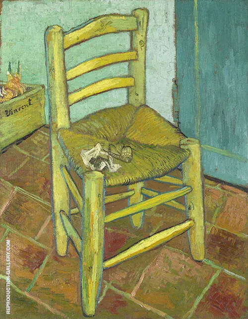 Chair with Pipe 1888 By Vincent van Gogh