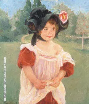 Margot Standing in a Garden By Mary Cassatt