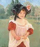 Margot Standing in a Garden By Mary Cassatt