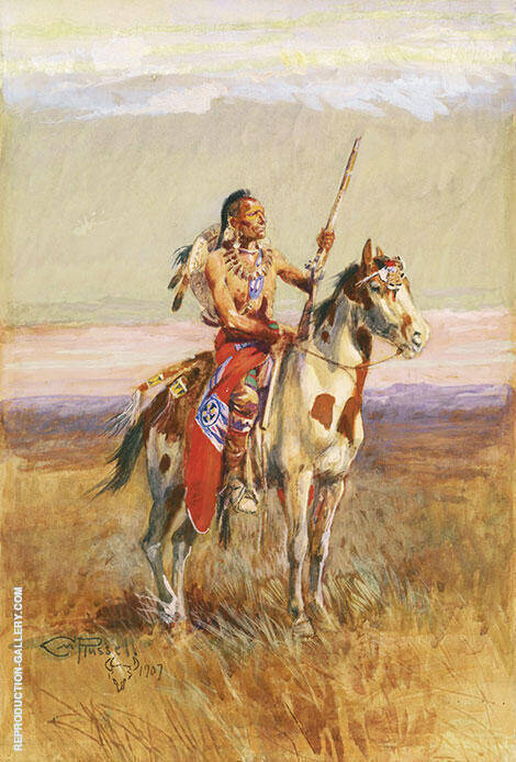 The Scout 1907 2 by Charles M Russell | Oil Painting Reproduction