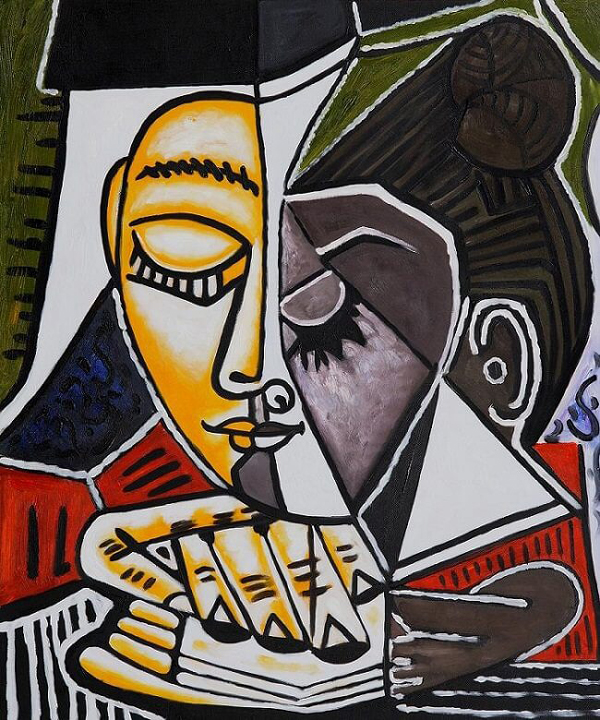 Tete D'une Femme Lisant by Pablo Picasso | Oil Painting Reproduction