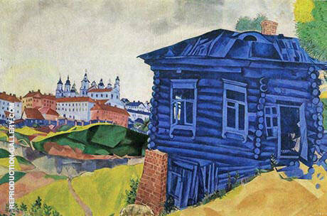 The Blue House by Marc Chagall | Oil Painting Reproduction