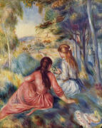In the Meadow By Pierre Auguste Renoir