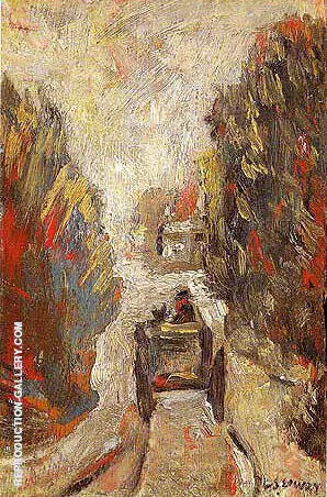 Country Lane 1914 By L-S-Lowry