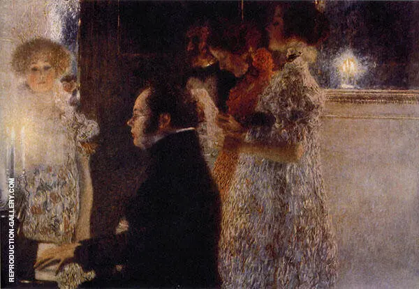 Schubert at the Piano 1899 By Gustav Klimt