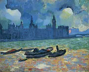 Houses of Parliament at Night 1906 By Andre Derain