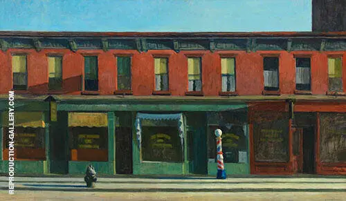 Early Sunday Morning 1930 By Edward Hopper