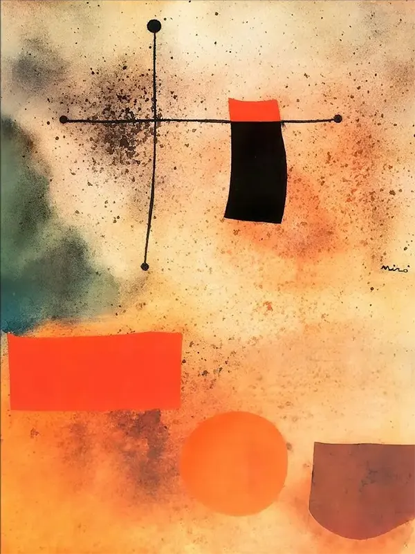 Abstrait By Joan Miro