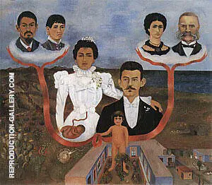 My Grandparents My Parents and I 1936 By Frida Kahlo